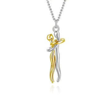 "The Eternal Embrace" Hugging Couple Necklace - The LaVie Jewelry