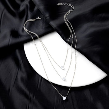 Multi - layer Star Heart Shape Water Drop Pendant Chain Necklace - LaVie Jewelery