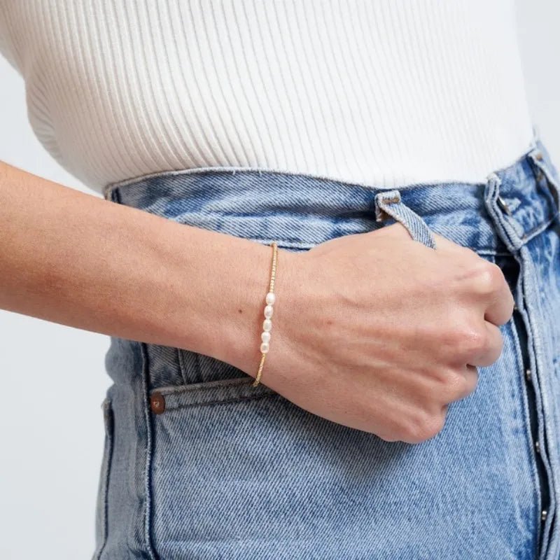 Gold Color Miyuki Beads Natural Pearl Bracelets Jewelry - LaVie Jewelery