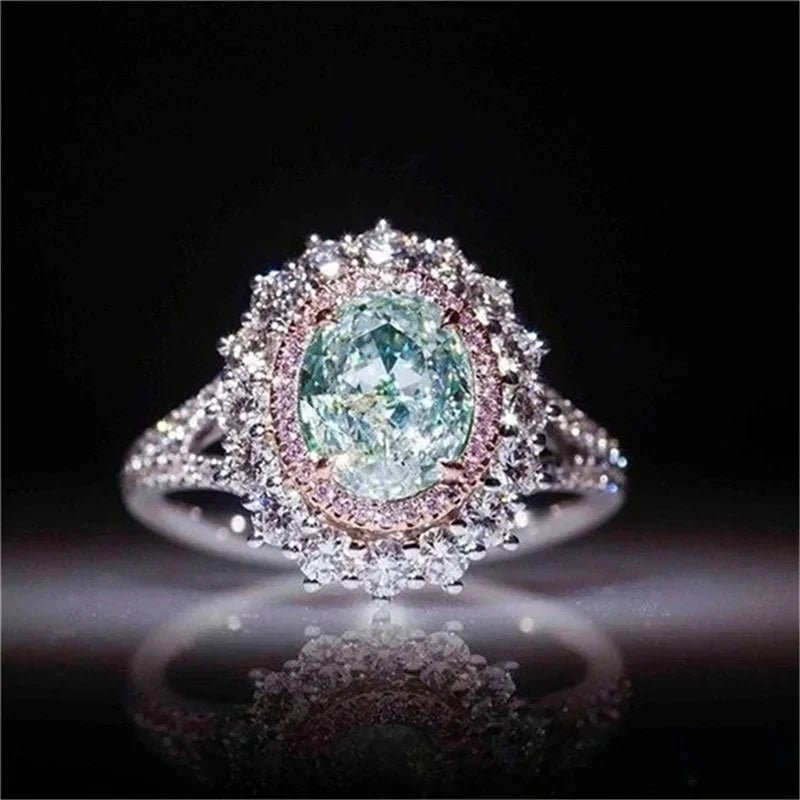 "Blush Elegance" Luxurious Pink Zircon Statement Ring - The LaVie Jewelry