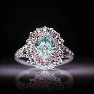"Blush Elegance" Luxurious Pink Zircon Statement Ring - The LaVie Jewelry
