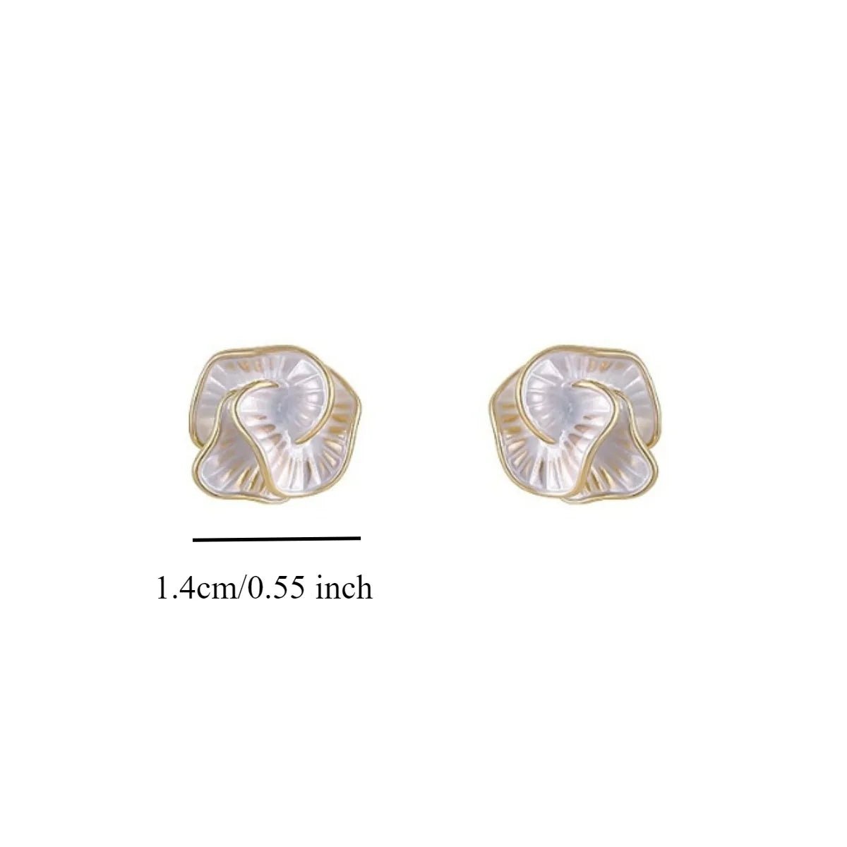 Luxury Camellia Stud Earrings - LaVie Jewelery