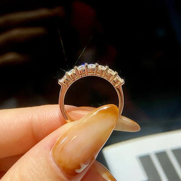 Luxary 925 Sterling Silver Real Moissanite Ring - LaVie Jewelery