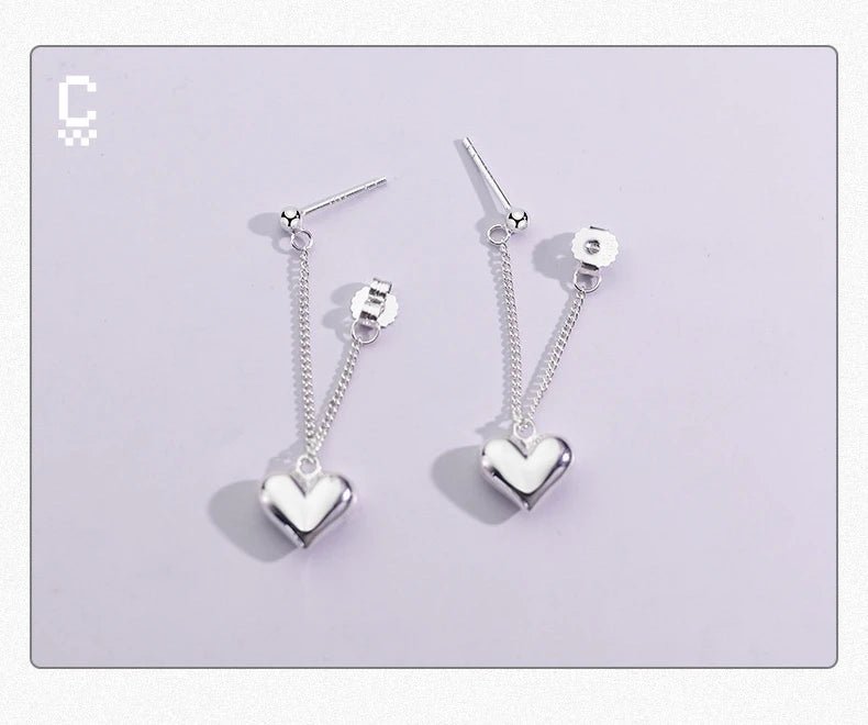 Heart - shaped Hoop Earrings - LaVie Jewelery