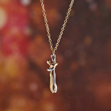 "The Eternal Embrace" Hugging Couple Necklace - The LaVie Jewelry