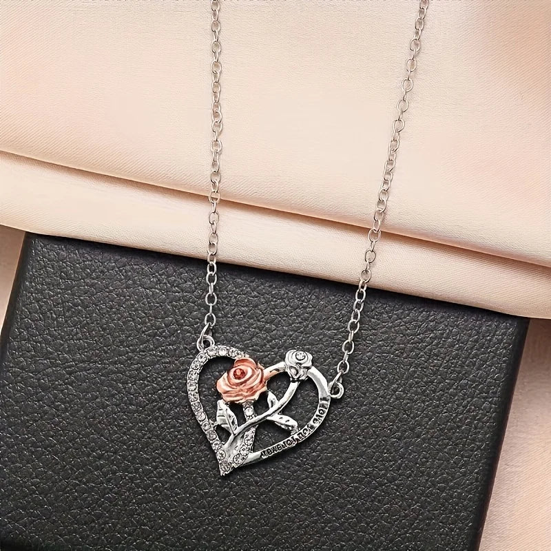 "The Sweetheart" I Love You Forever Necklace & Bear Gift Set - LaVie Jewelery