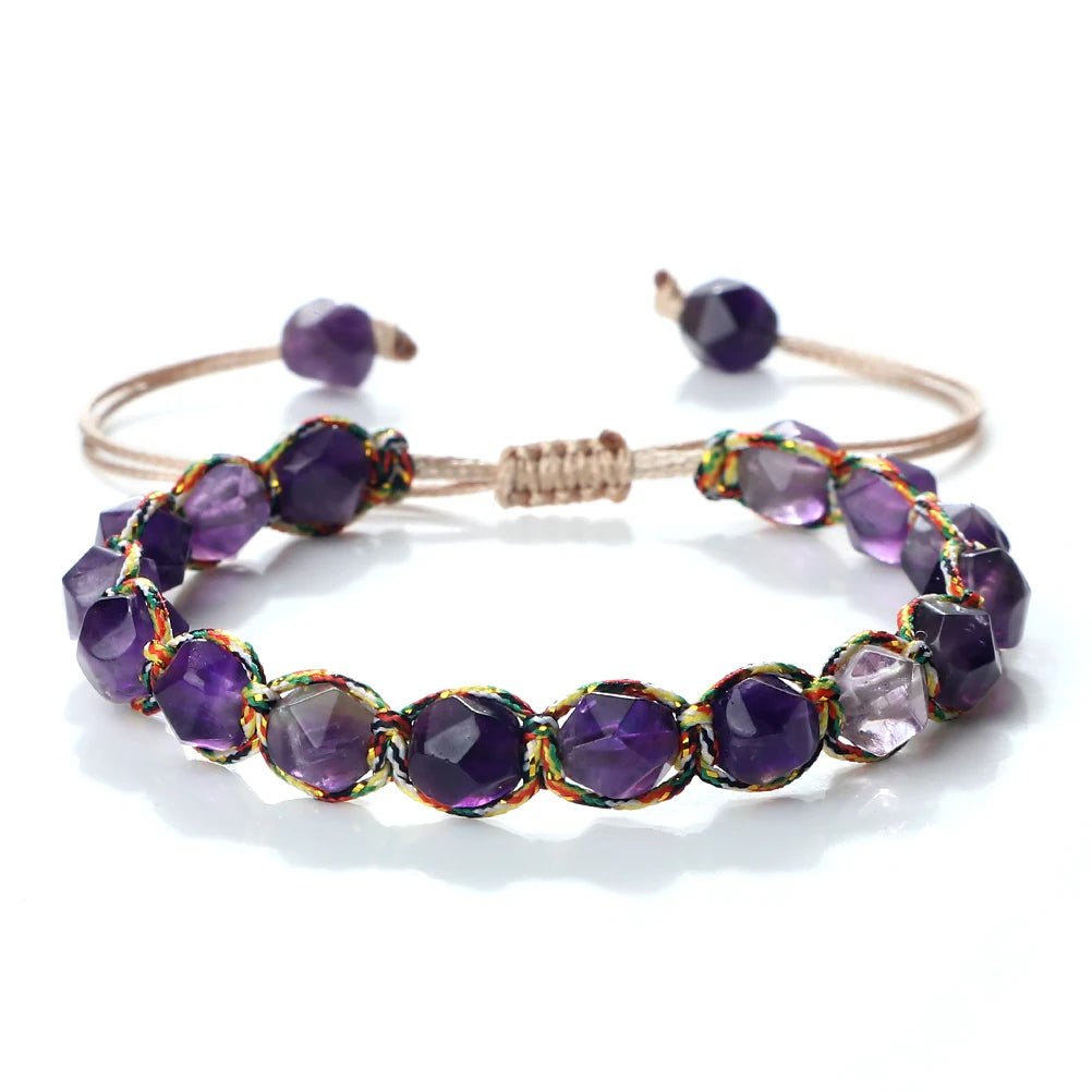 Hot Natural Stone Amethysts Bracelet - LaVie Jewelery