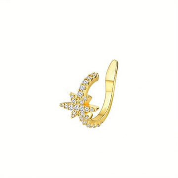 Cute Metal Leaf Earcuff Clips On Earrings - LaVie Jewelery