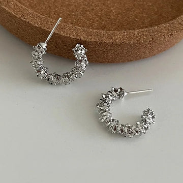 European & American Style Metal Flower Stud Earrings - LaVie Jewelery