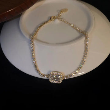 Korea Square Zircon Adjustable Bracelet - LaVie Jewelery