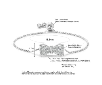 Zirconia Crystal Adjustable Bracelet & Bangle Jewelry - LaVie Jewelery