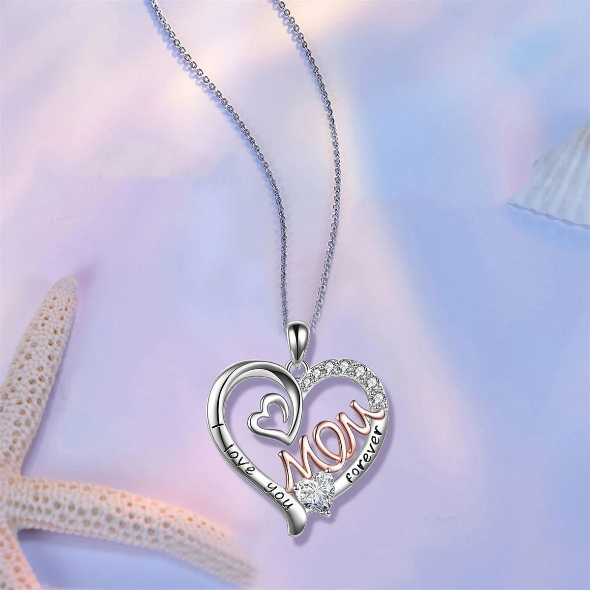 "The Heart of Home" Mom Pendant Necklace - LaVie Jewelery