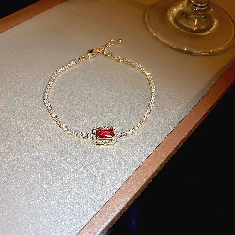 Korea Square Zircon Adjustable Bracelet - LaVie Jewelery