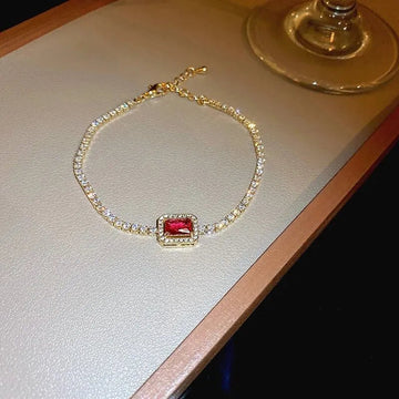 Korea Square Zircon Adjustable Bracelet - LaVie Jewelery