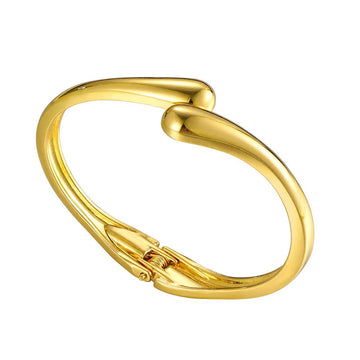Waterdrop Shaped Open Bracelet Earring Bangle Set - LaVie Jewelery