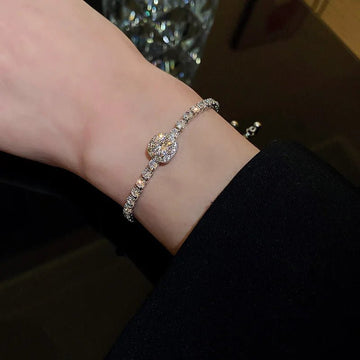 Korea Square Zircon Adjustable Bracelet - LaVie Jewelery