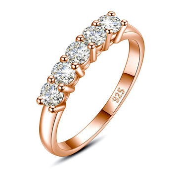 1ct D‑Color Moissanite Eternity Ring - LaVie Jewelery