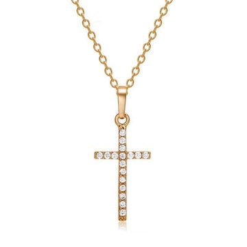 Cross Pendant Rhinestone Adjustable Necklaces - LaVie Jewelery