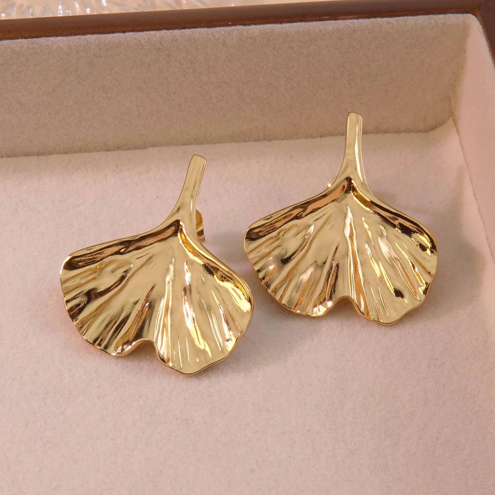 18K Gold Plated Stainless Steel Butterfly Stud Earrings - LaVie Jewelery