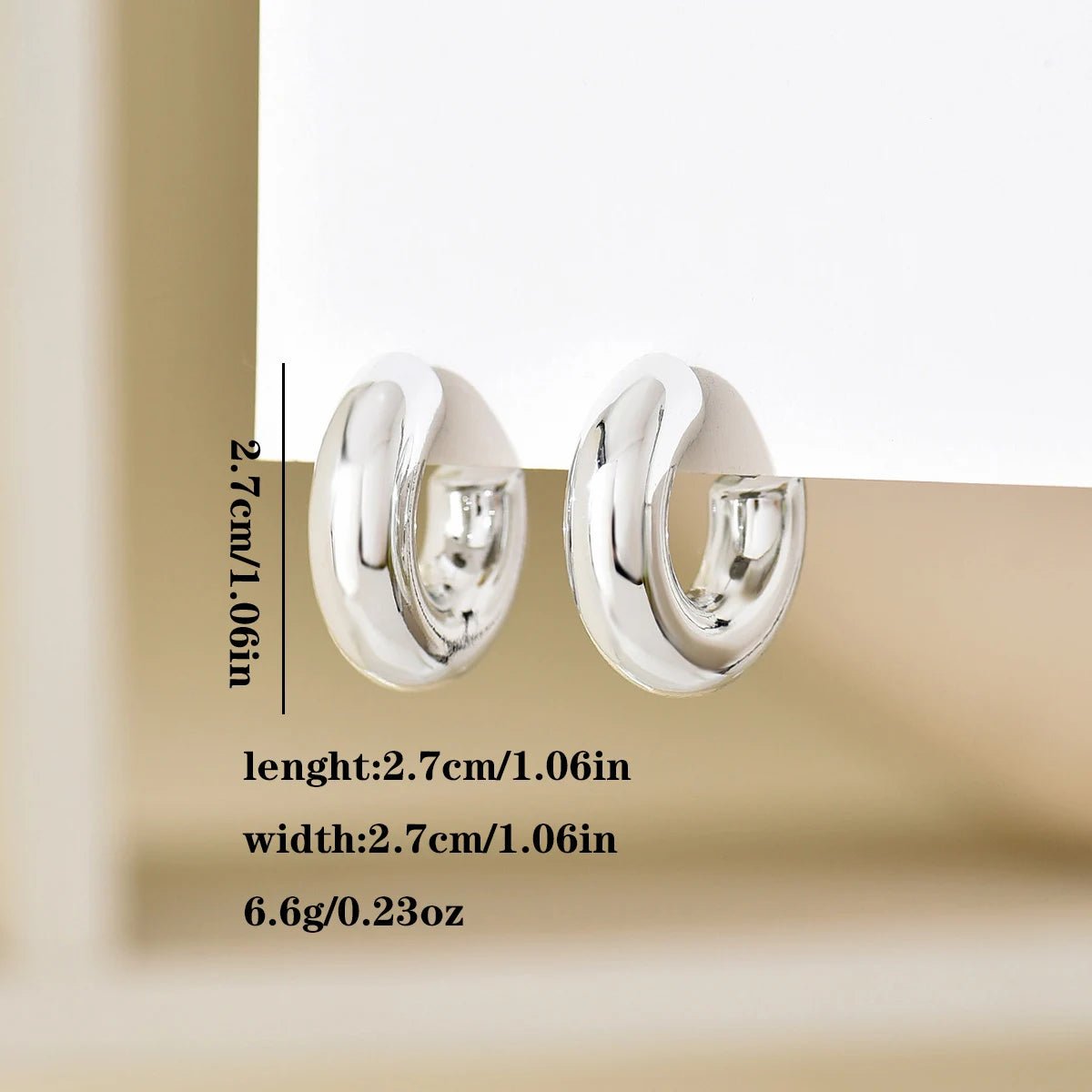 Gold Color Circle Twists Hoop Earrings - LaVie Jewelery