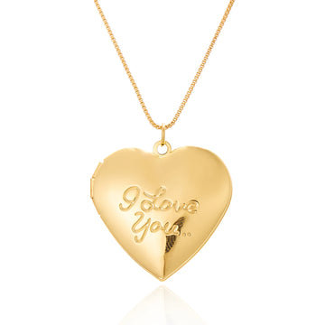 "The Secret Message" Heart Locket Necklace - LaVie Jewelery