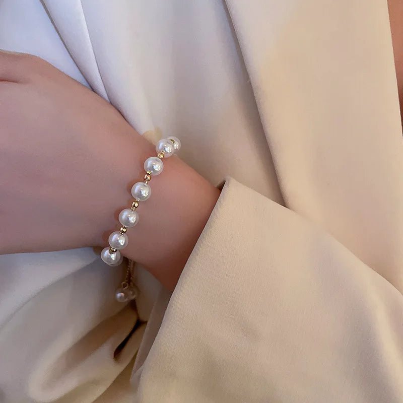 Elegant Charm Pearl Bracelet - LaVie Jewelery
