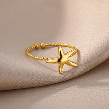 18K Gold Plating Stainless Steel Rings - LaVie Jewelery