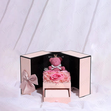 "The Sweetheart" I Love You Forever Necklace & Bear Gift Set - LaVie Jewelery
