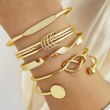 Punk Trendy Multilayer Twist Sparkling Adjustable Bracelets - LaVie Jewelery