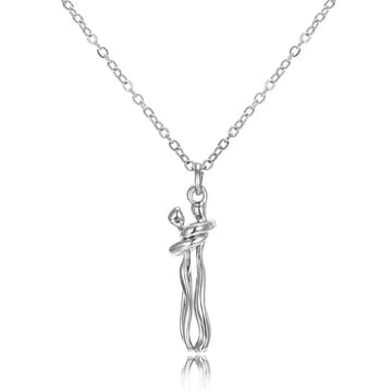 "The Eternal Embrace" Hugging Couple Necklace - The LaVie Jewelry