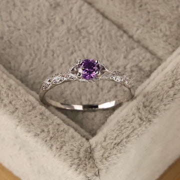Europian Style Amethyst Zirconia Rings - LaVie Jewelery