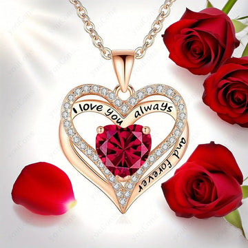 "The Passionate Heart" Red Pendant & Bear Gift Set - LaVie Jewelery