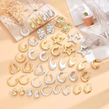 Classic Gold Silver Earrings - LaVie Jewelery