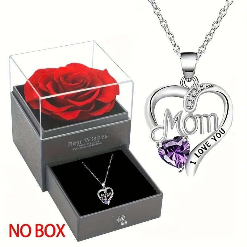 Elegant Hollow Heart Rhinestone Pendant Necklace - LaVie Jewelery