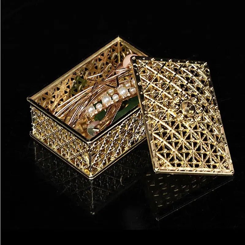 Mini Treasure Storage Jewelry Box Silver - color - LaVie Jewelery