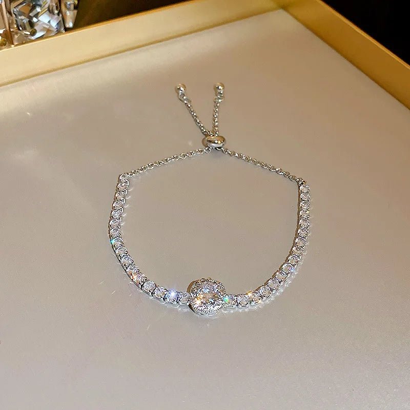 Korea Square Zircon Adjustable Bracelet - LaVie Jewelery