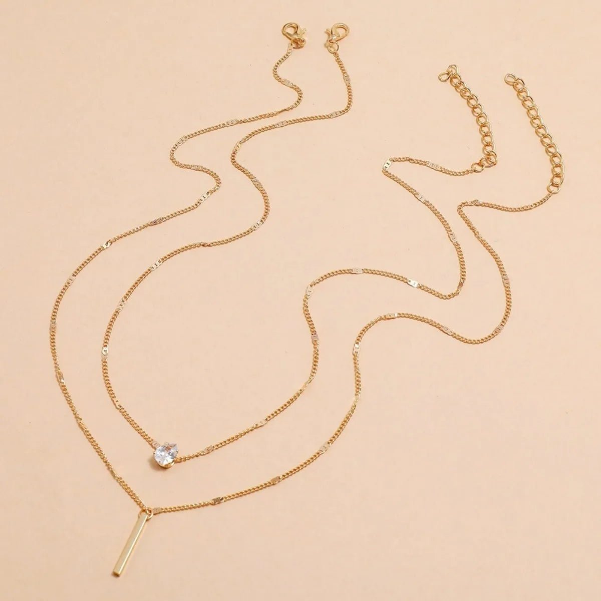 Multi - layer Star Heart Shape Water Drop Pendant Chain Necklace - LaVie Jewelery