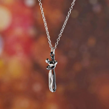 "The Eternal Embrace" Hugging Couple Necklace - The LaVie Jewelry