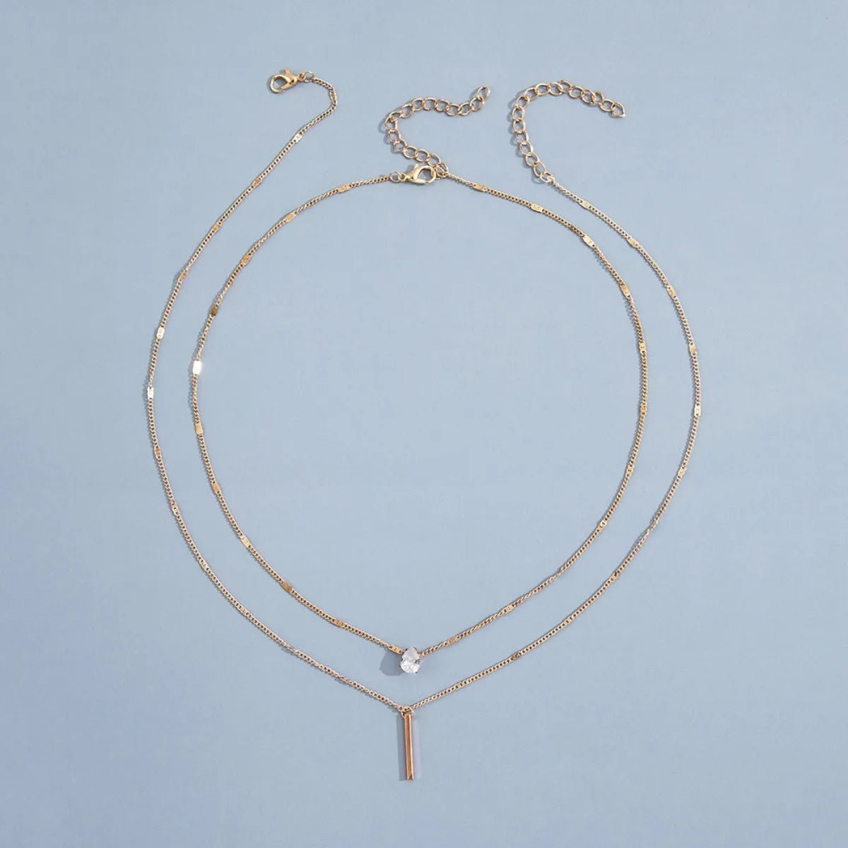 Multi - layer Star Heart Shape Water Drop Pendant Chain Necklace - LaVie Jewelery