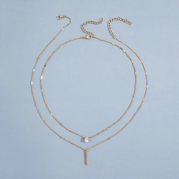 Multi - layer Star Heart Shape Water Drop Pendant Chain Necklace - LaVie Jewelery