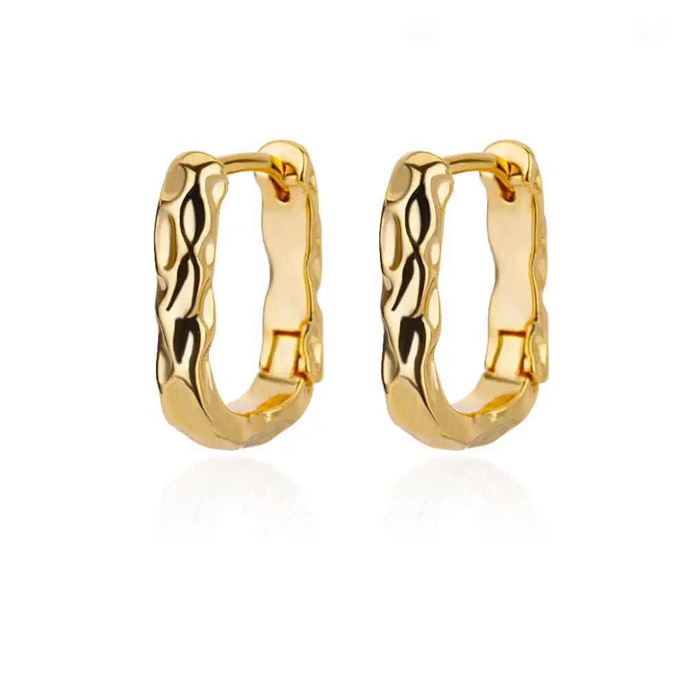 Stainless Steel Vintage Elegant Round Hoop Earrings - LaVie Jewelery