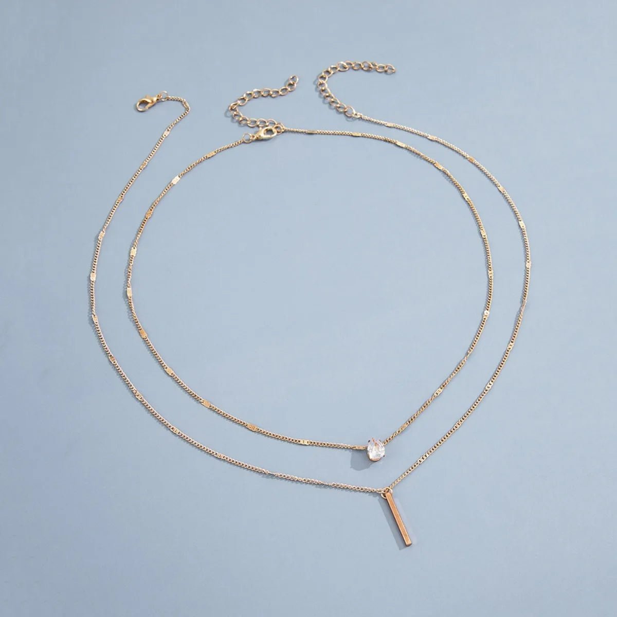 Multi - layer Star Heart Shape Water Drop Pendant Chain Necklace - LaVie Jewelery