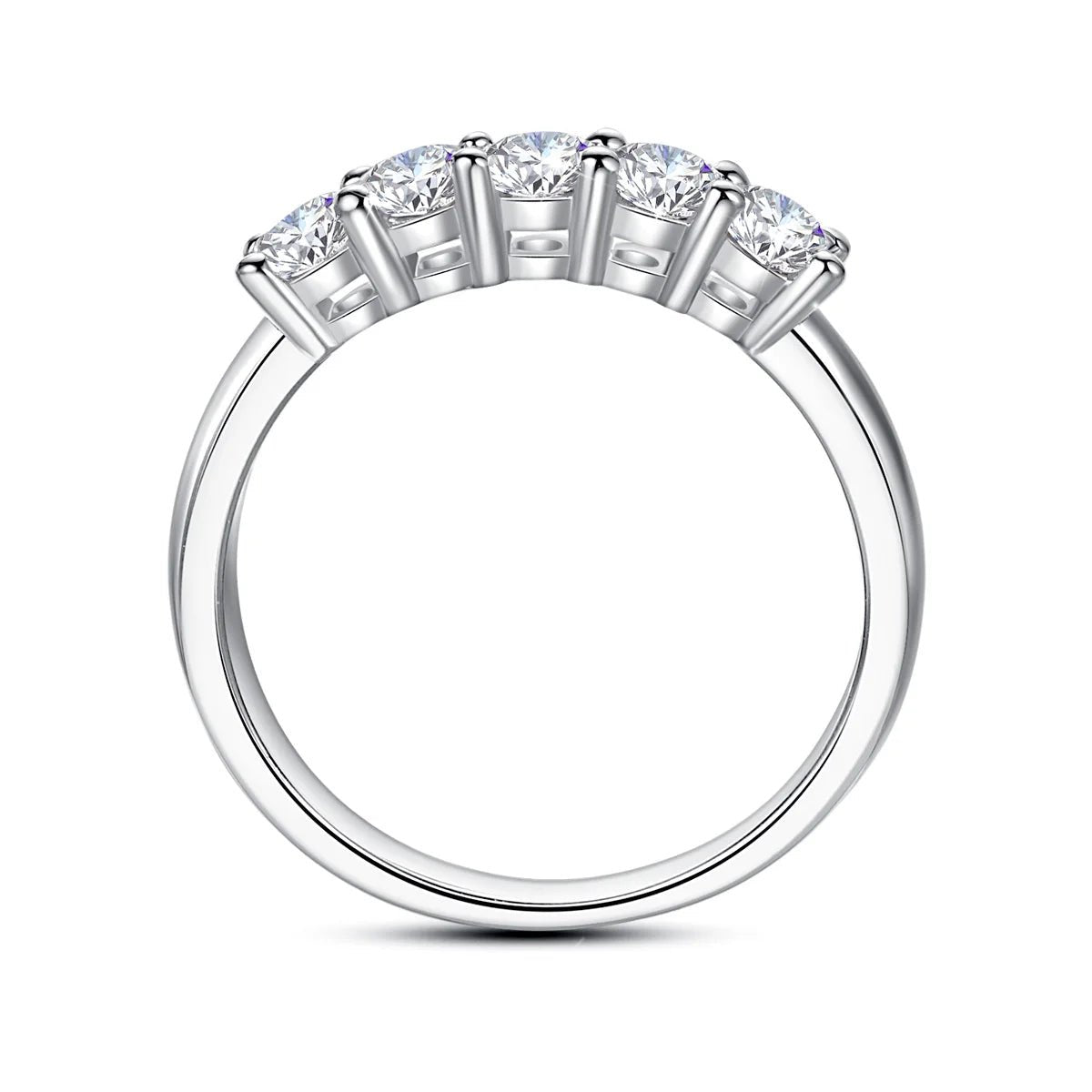 1ct D‑Color Moissanite Eternity Ring - LaVie Jewelery