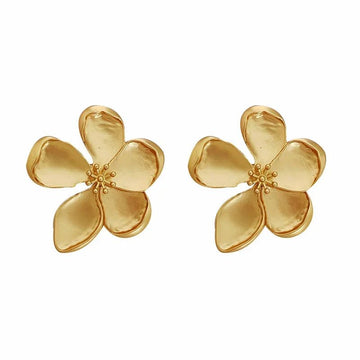 European & American Style Metal Flower Stud Earrings - LaVie Jewelery