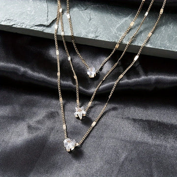 Multi - layer Star Heart Shape Water Drop Pendant Chain Necklace - LaVie Jewelery