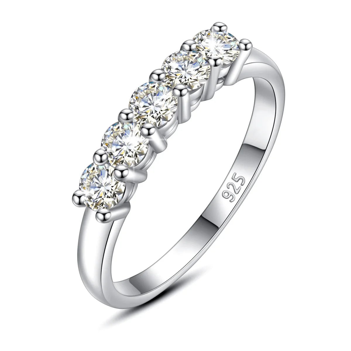 1ct D‑Color Moissanite Eternity Ring - LaVie Jewelery