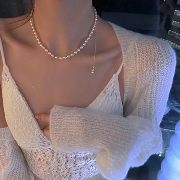 Gold Color New Beads Pearl Choker Necklace - LaVie Jewelery