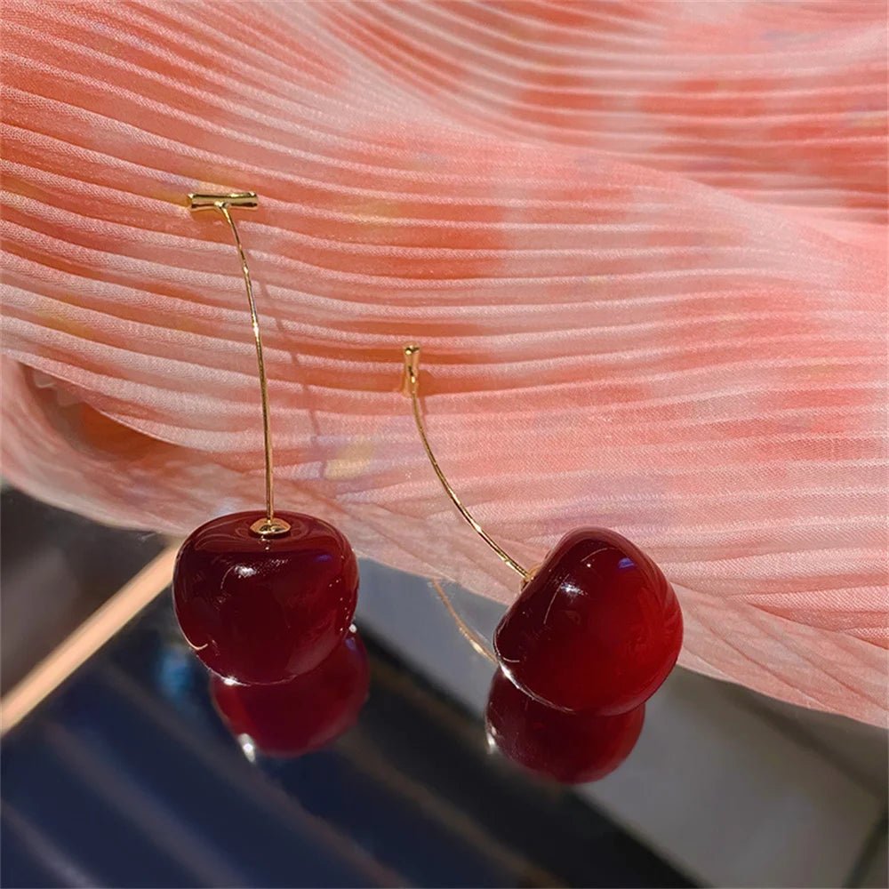 Cherry Fruit Acrylic Earrings - LaVie Jewelery