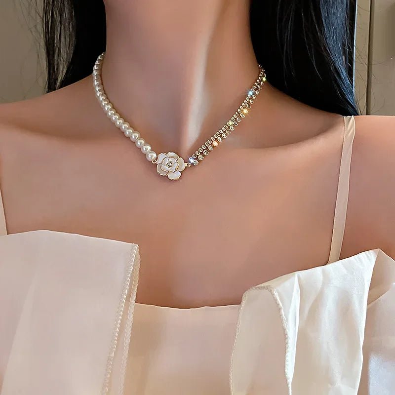 Gold Color New Beads Pearl Choker Necklace - LaVie Jewelery