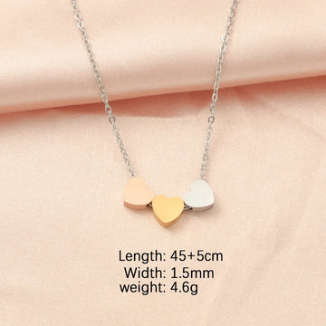 Stainless Steel Gold Silver Heart Pendant Necklaces - LaVie Jewelery